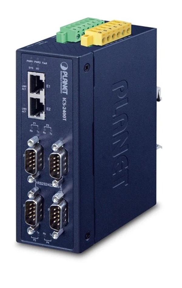 [ICS-2400T] Servidor de dispositivo serie industrial RS232-RS422-RS485 de 4 puertos