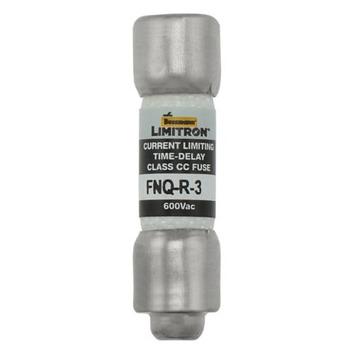 Fusible Bussmann FNQ-R 600V, clase CC, curva lenta, 38.1x10.3 mm