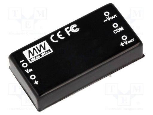 Conversor DC/DC 2-OUT 12V/-12V 0.625A/-0.625A 15W