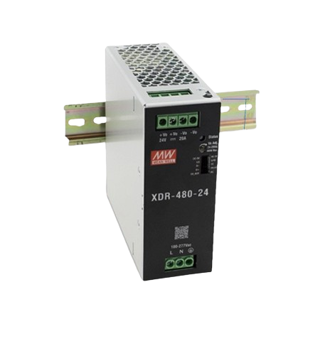 Fuente de Poder Industrial DIN Rail 480W MEAN WELL XDR-480