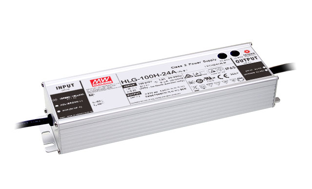 Driver LED Mean Well HLG-100H-20A 20VDC 96W 4.8A Io/Vo Ajuste manual