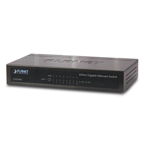 8-Port 10/100/1000Mbps Gigabit Ethernet Switch