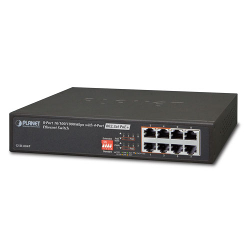 8-Port 10/100/1000Mbps with 4-Port PoE Ethernet Switch