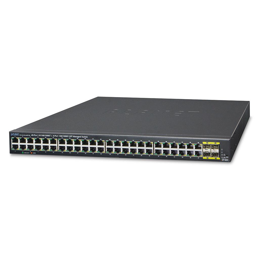 48-Port 10/100/1000BASE-T + 4-Port 100/1000BASE-X SFP Gigabit Managed Switch