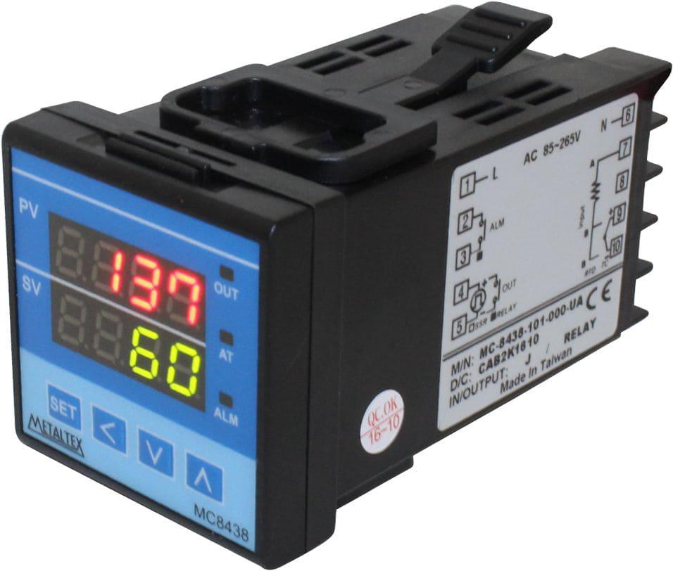 Controladora Temperatura 48X48mm 1 Salida Relé, 1 Alarma, 100-240VCA