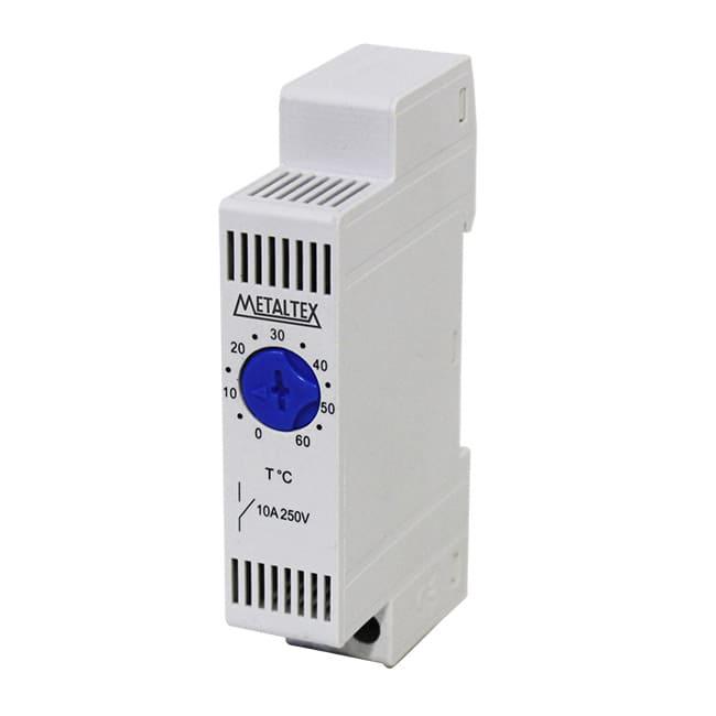 Termostato Bimetálico 0-60ºC Contacto 1NC (Calientamiento) Montaje DIN