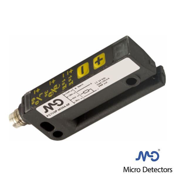 Sensor fotoeléctrico Horquilla 3mm P/ ETIQUETAS-NPN/PNP conector M8