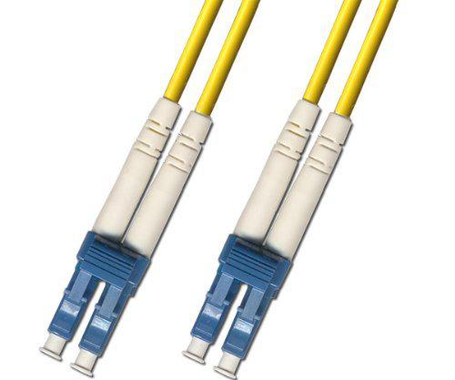 LC/UPC-LC/UPC Duplex SM 9/125 Fiber Patch Cable, 2.0mm Riser Yellow Jacket, 2M