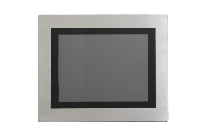 12" 4:3 (1024 x 768), 450 nits, Stainless Steel 316 IP65 front panel, with 5-Wired Resistive Touch, USB interface, 1 VGA, USB interface, DC 12~24V, Phoenix connector