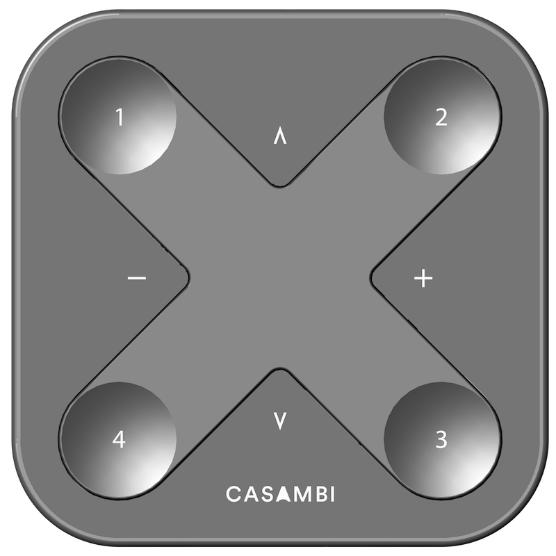 Interfaz de usuario Casambi Xpress negro