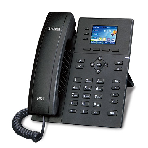 High Definition Color PoE IP Phone: (2.4-inch Color LCD, Opus & G.722 HD Voice, 4 SIP Lines, Dual 10/100TX LAN,  802.3at/af POE, Multi-Language, 6-way Conferencing, Caller ID, DND, TLS, PoE, QoS, VPN, VLAN, STUN, IPv6, Auto Provision, TR069)