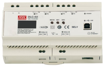 Controlador de Iluminación DALI-2 Mean Well DLC-02