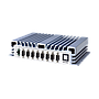 Intel Celeron J1900 Quad core CPU, 1 DDR3L memory, 2 USB3.0, 2 USB 2.0, 3 RS-232, 5 RS-232/422/485, 2 GbE, line out, 1 VGA, 1 HDMI, DC 9~36V , Phoenix Connector  