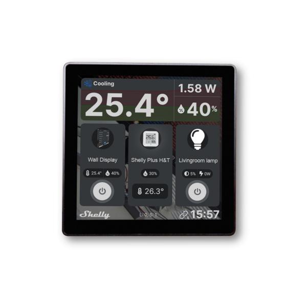 [Wall Display] Panel de control Shelly con interruptor y pantalla a color integrada WiFi