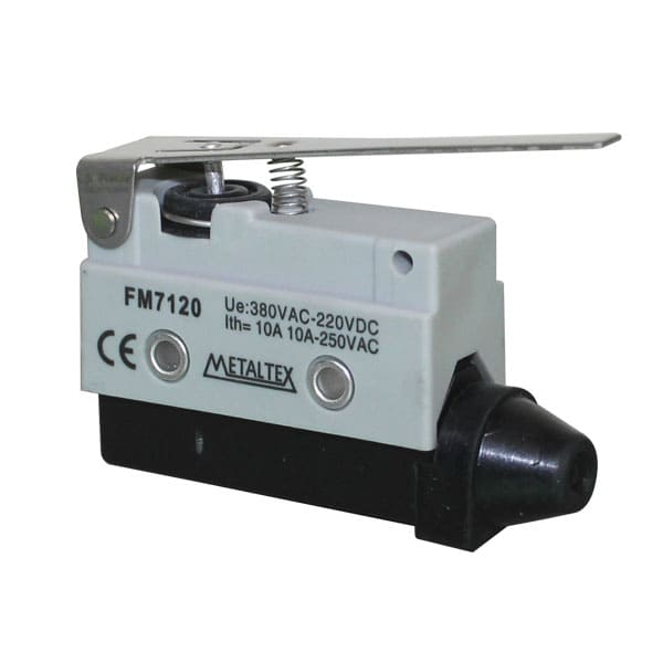 [FM7120] Fines de carrera plástico 10A-250VCA SPDT serie FM7 (Palanca Larga)