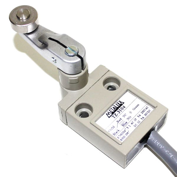 [TZ3104] Fines de carrera metálico con cable 3A-250VCA SPDT serie TZ3 (Eje con roldana)
