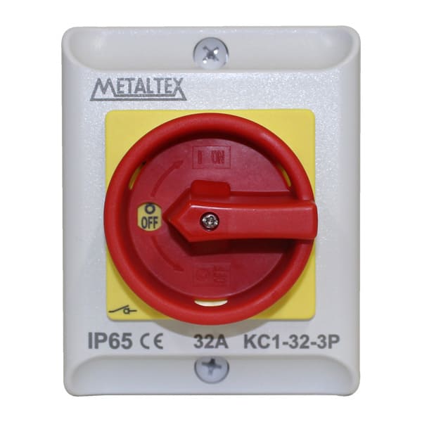 [KC1-32-3P] Seccionador tripolar en caja IP65 hasta 100A Serie K (32A) 
