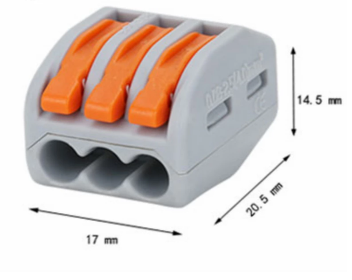 [PCT-213] Conector de 3 pines de unión tipo WAGO 32A