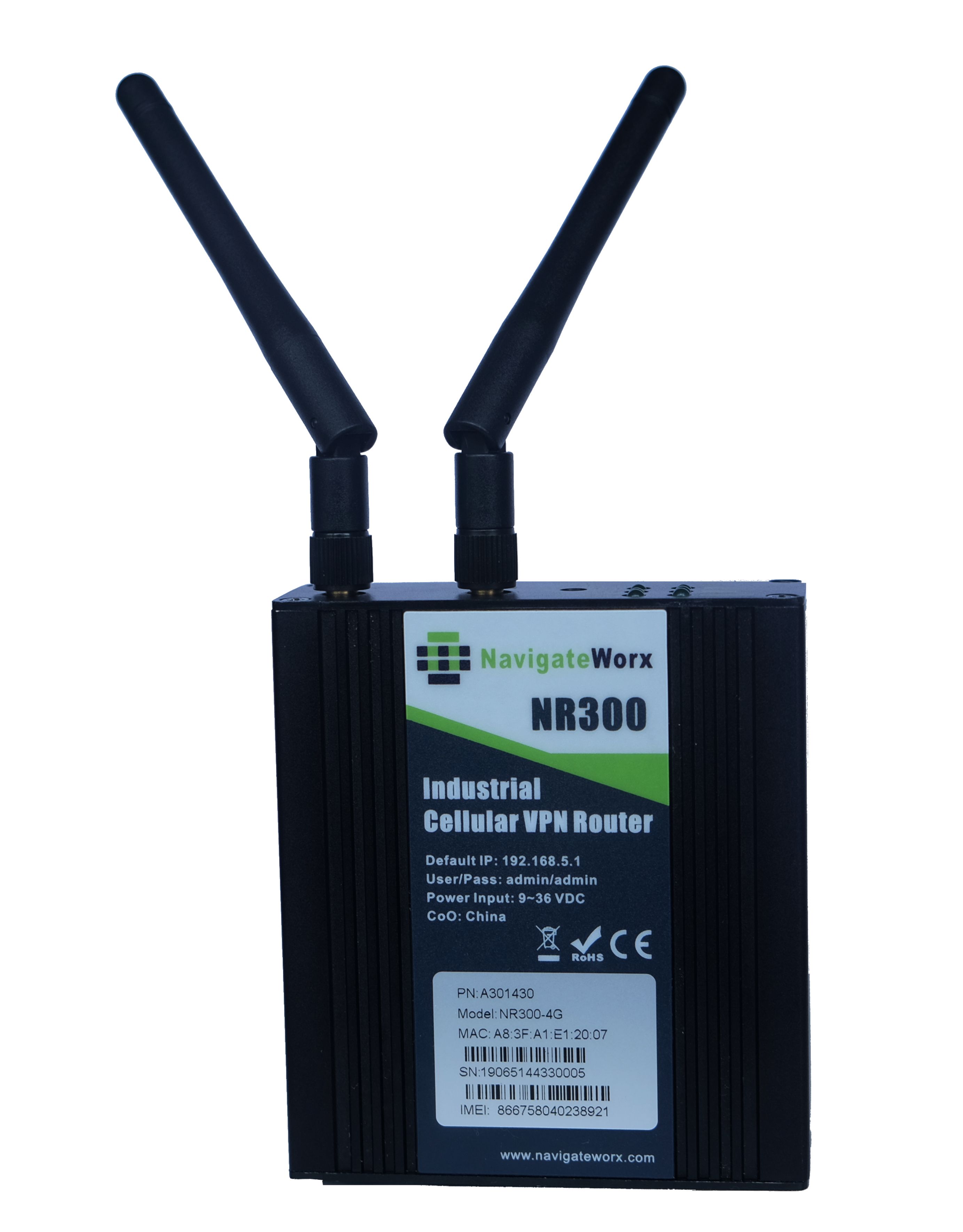 Navigateworx A301430 NR300 LTE celular router con accesorios