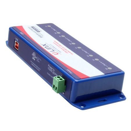 Isolated USB 4-Port to RS-232 Converter (USB cable included)