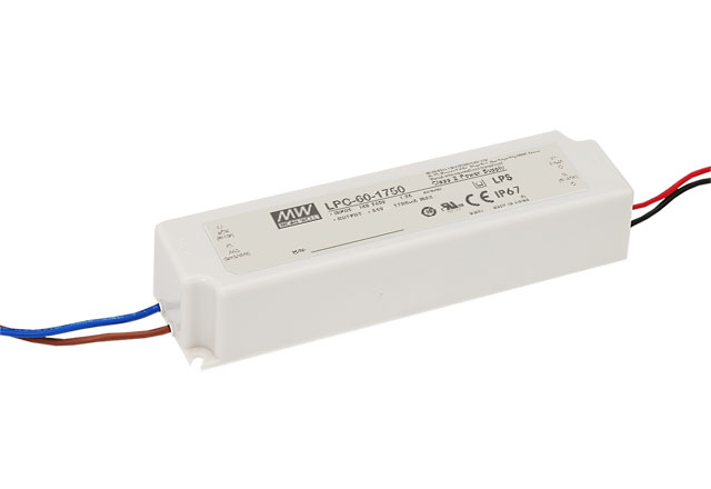 Driver LED Mean Well LPC-60-1750 9-34VDC 59.5W 1750mA
