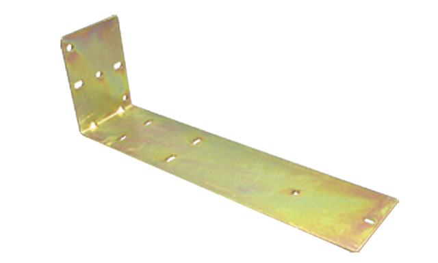 Long Angle Bracket Slotted with SPCC Material and Yellow Zinc Plate Finish