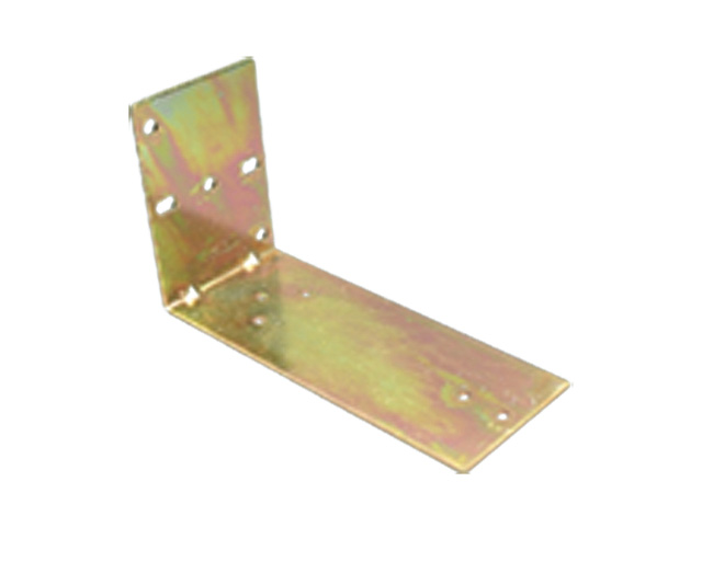 Long Angle Bracket Slotted with SPCC Material and Yellow Zinc Plate Finish