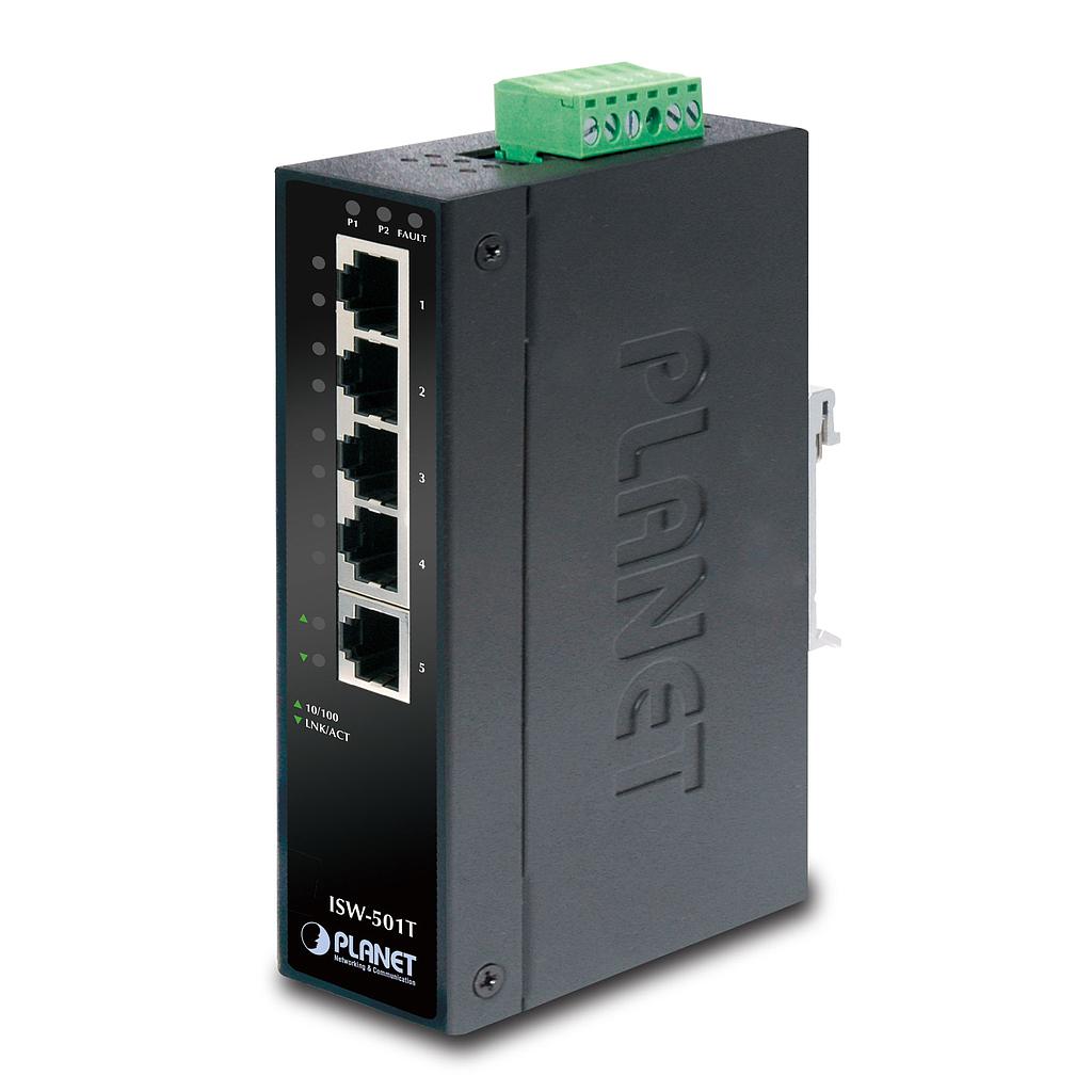 Switch Industrial Fast Ethernet de 5 puertos 10/100TX