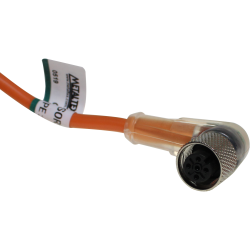 Cable con Conector M12 90º 4 pines LED PNP 5m