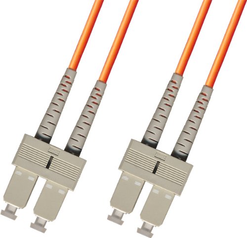 SC/UPC-SC/UPC Duplex OM1 62.5/125 Fiber Patch Cable, 2.0mm Riser Orange Jacket, 5M