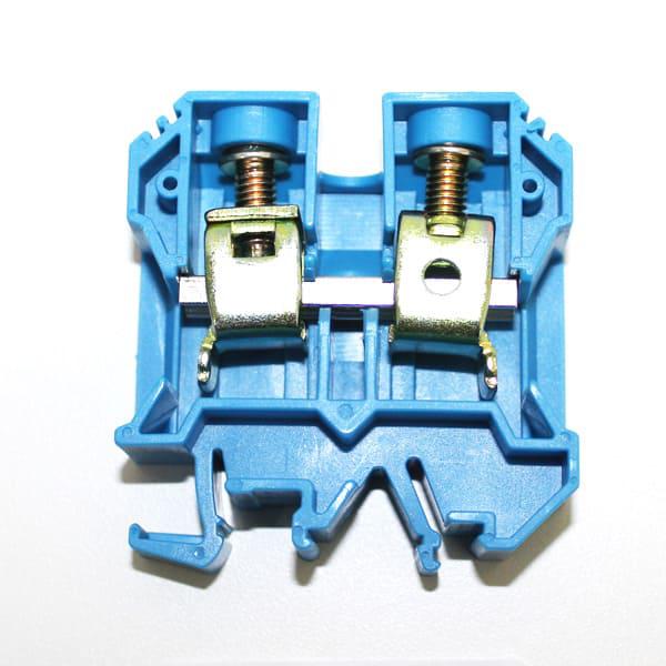 conector de paso 35mm P/ riel DIN TS32 / TS35 color azul