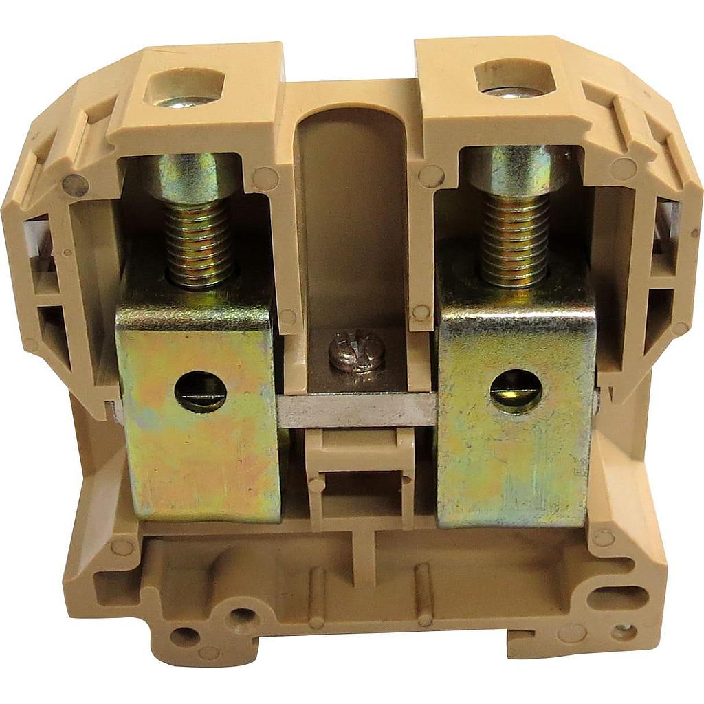 conector de paso 70mm P/ riel DIN TS32 / TS35 color beige