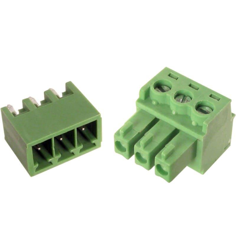 Borne plug para cable, 7pines, paso 3,81mm, verde
