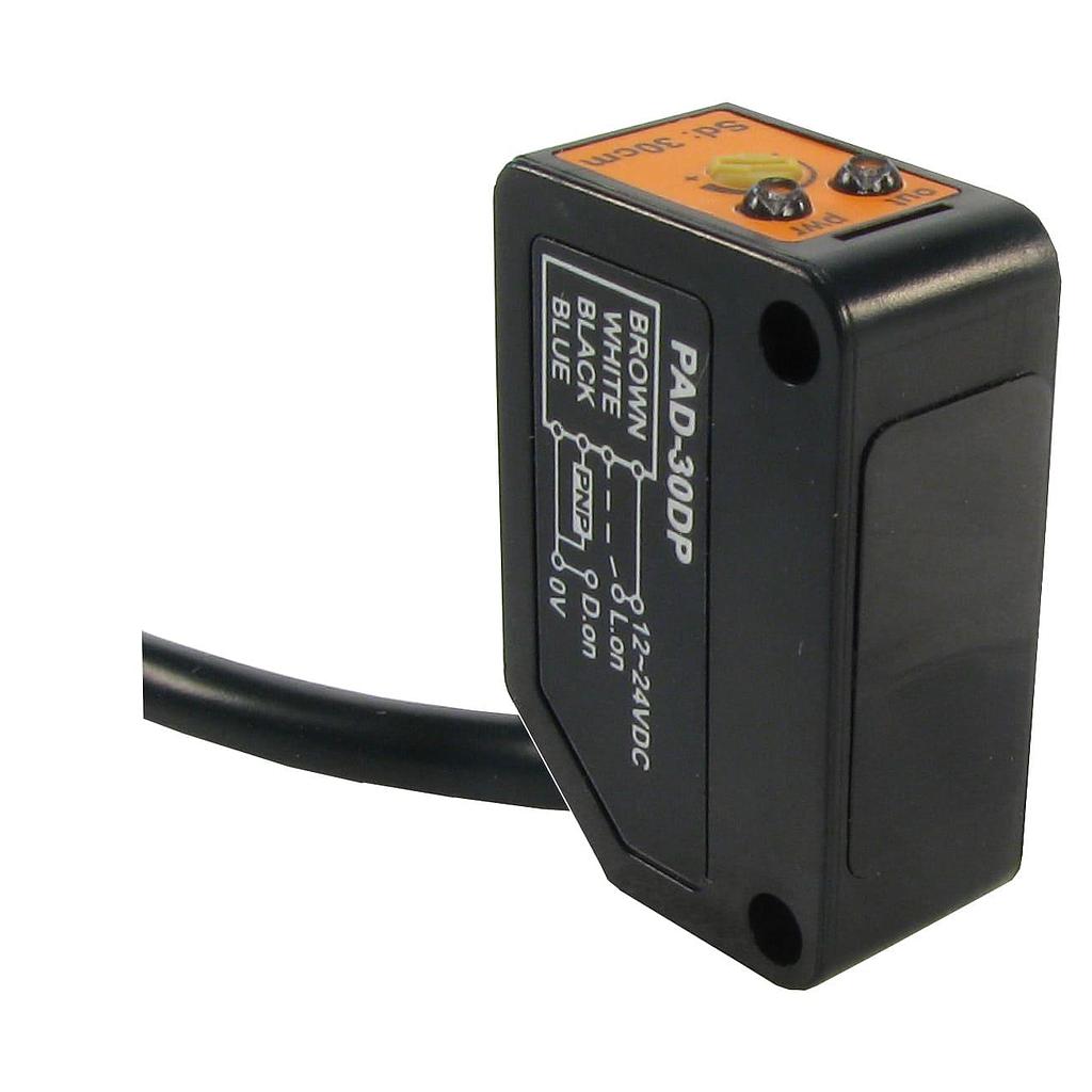 Sensor Fotoeléctrico Difuso PNP 30cm