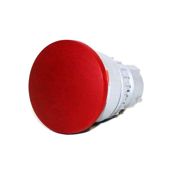 Hongo Pulsador 22mm plástico color rojo-sin CONTACTO-IP65