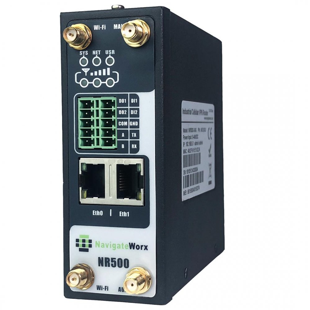 Router 4G STD Industrial A512433, 2x LAN, VPN, WIFI con accesorios