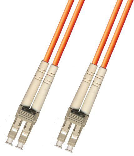 LC-LC Duplex OM1 62.5/125 Fiber Cable 2.0mm Riser Orange Jacket 10M