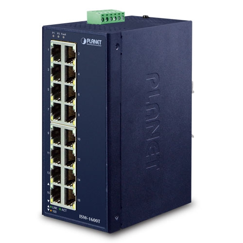 Switch Fast Ethernet industrial de 16 puertos 10/100TX