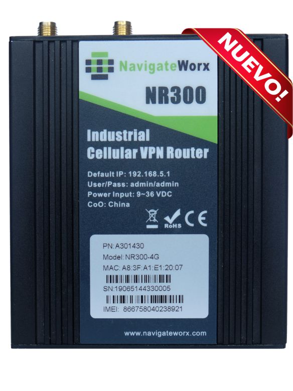 Router celular 4G LTE Navigateworx A301430 con accesorios