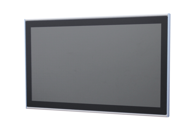 21.5" 16:9 (1920 x 1080), 250nits, Fanless Panel PC with Intel Core i5-4300U CPU, Projected Capacitive Touch, 4 USB 3.0, 2 RS-232, 2 RS-232/422/485, 8-bit DIO, Line out, Mic in, 2 GbE, 2 HDMI, DC 9-36 V, Phoenix Connector