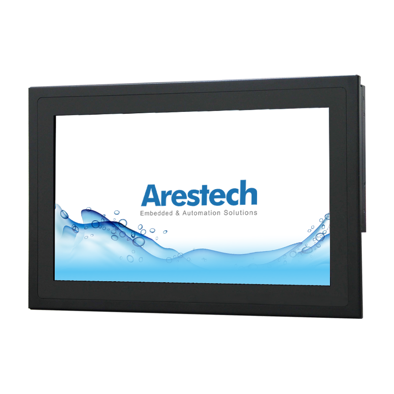 15.6" 16:9 (1366 x 768), 300nits, Fanless Panel PC with Intel Celeron J1900 CPU, Projected Capacitive Touch, 2 USB 3.0, 2 USB 2.0, 3 RS-232, 1 RS-232/422/485, Line out, 8-bit DIO, 2 GbE, 1 VGA, 1 HDMI, DC 9-36 V, Phoenix Connector