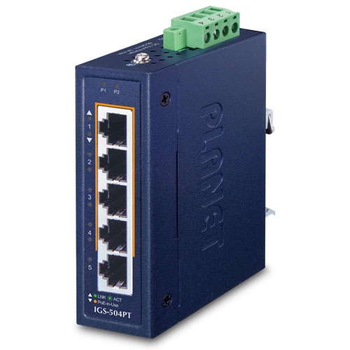IP30 Compact size 4-Port 10/100/1000T 802.3at PoE 