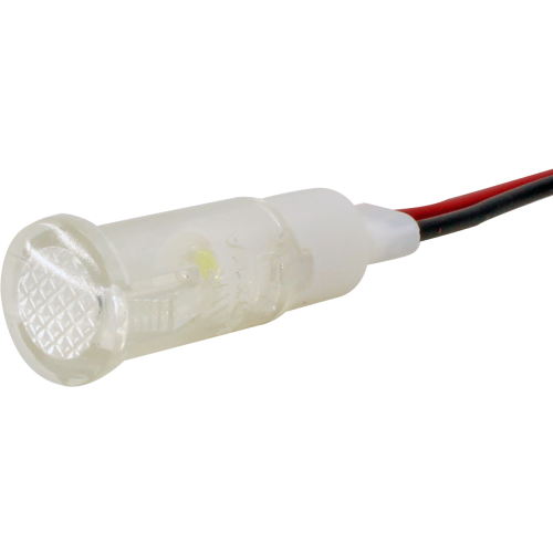 Piloto LED 10MM - 12VCA/CC blanco cable 20cm