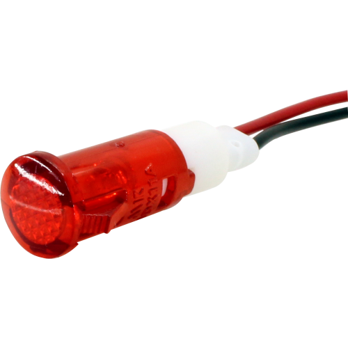 Piloto LED 10MM - 220VCA/CC rojo cable 20cm