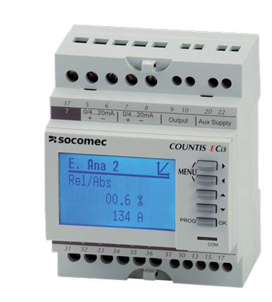 COUNTIS ECi2 Concentrador de impulsos (110..400 VAC / 120..300 VDC) con 7 entradas digitales y comunicación Modbus RTU (RS485)