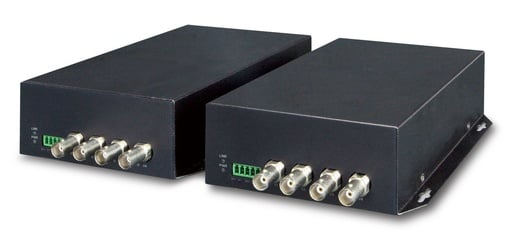 VF-402-KIT Kit de video análogo por fibra de 4 canales 20KM (SM, FC)