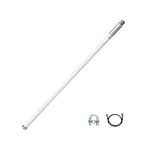 Kit antena fibra de vidrio 5dBi N-Macho LoRaWAN® GA01 de 60cm