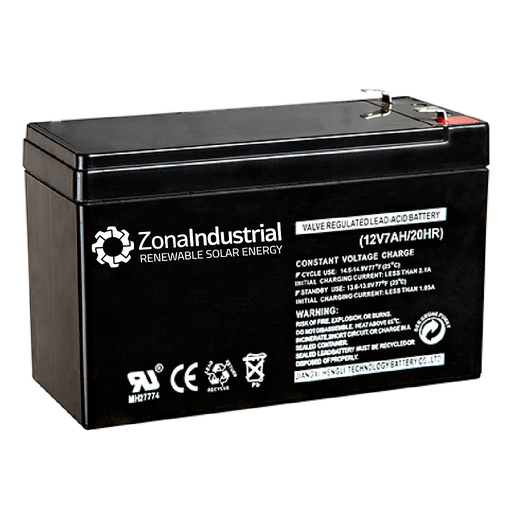 Batería 12V 7AH VRLA AGM libre Mantenimiento