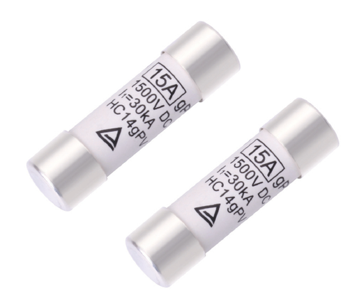 Fusible 15A, curva gPV, DC 1500V 14x51mm marca Hollyfuse