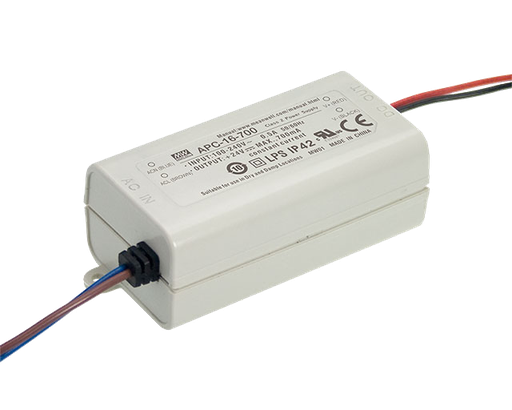 Driver LED plástico corriente 16W APC-16